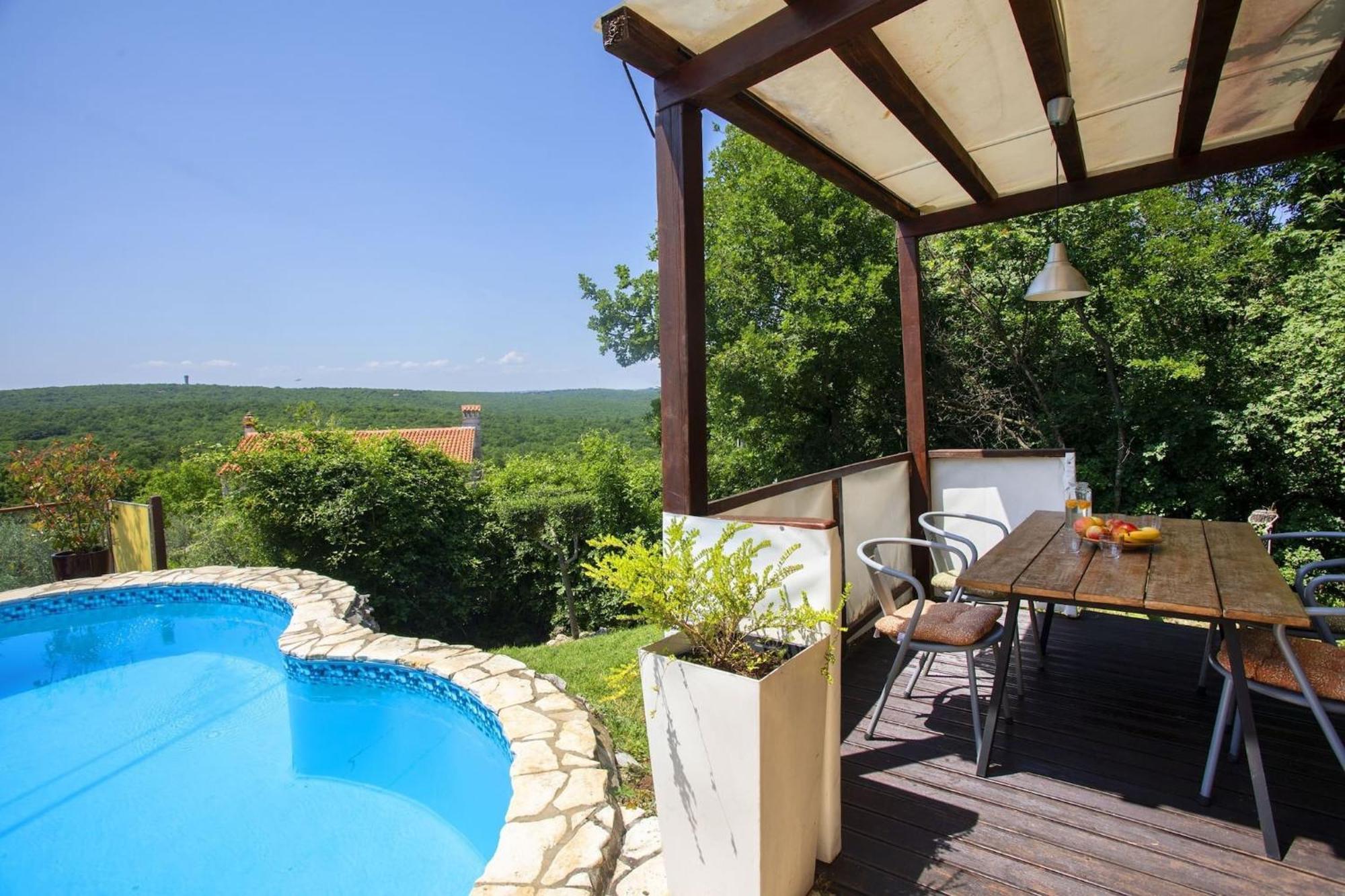 Holiday Home Deborah With Private Pool Labin  Eksteriør bilde
